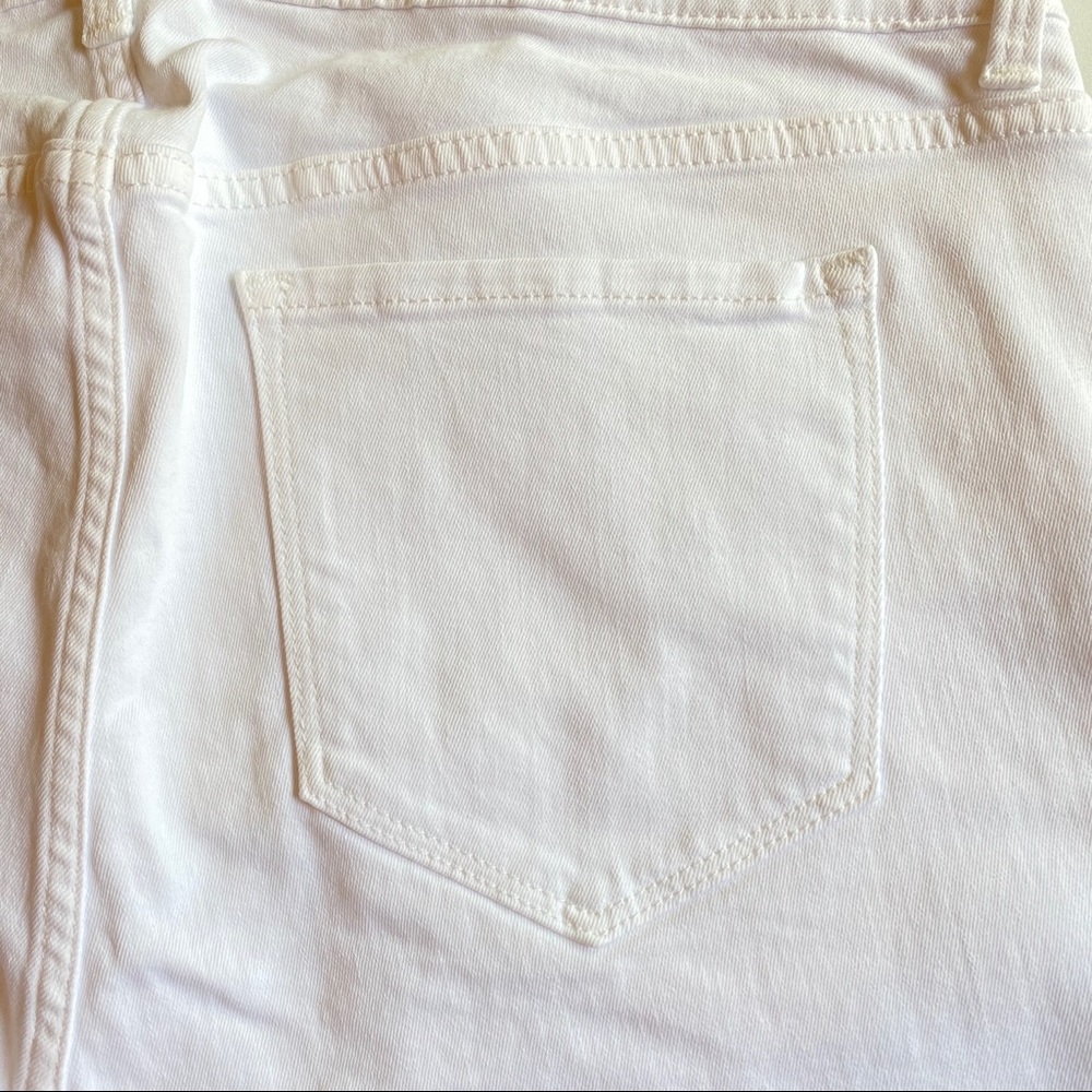 Old Navy White Jean Bermuda Shorts - Picture 6 of 9